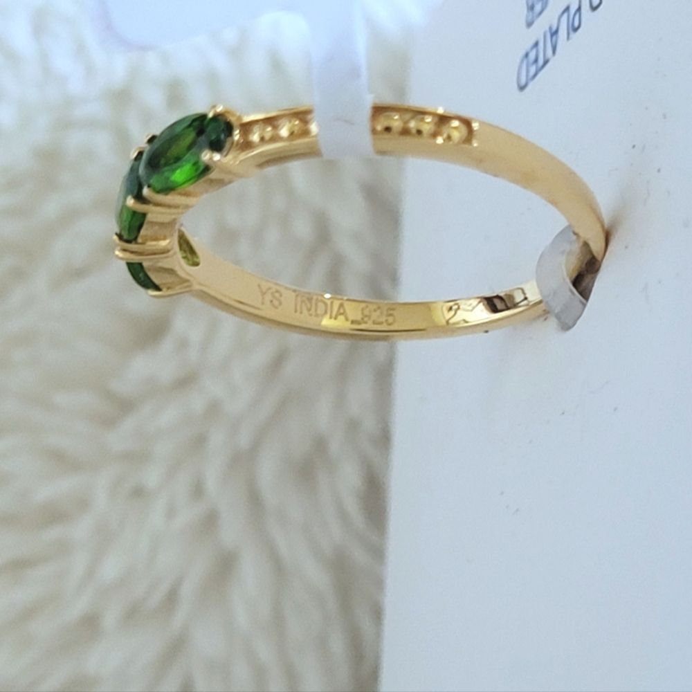 Shivam Triple3️⃣ Chrome Diopside Ring Sz 7 - NIB - Picture 8 of 16